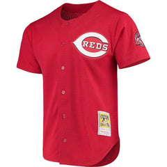 Ken Griffey Jr. Cincinnati Reds Mitchell & Ness Fashion Cooperstown Collection Mesh Batting Practice Jersey - Red 2019