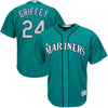 Image of Ken Griffey Jr. Seattle Mariners Majestic Cool Base Player Jersey - Northwest Green 2019