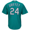 Image of Ken Griffey Jr. Seattle Mariners Majestic Cool Base Player Jersey - Northwest Green 2019