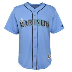 Ken Griffey Jr. Seattle Mariners Majestic Official Cool Base Player Jersey - Light Blue 2019