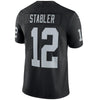 Image of Ken Stabler Oakland Raiders Retired Player Vapor Untouchable Limited Throwback Jersey - Black 2019