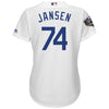 Image of Kenley Jansen Los Angeles Dodgers Majestic Women's World Series Cool Base Player Jersey – White 2019