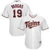 Image of Kenny Vargas Minnesota Twins Majestic Cool Base Player Jersey - White 2019
