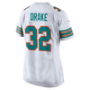 Image of Kenyan Drake Miami Dolphins Women's Throwback Game Jersey – White 2019