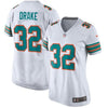 Image of Kenyan Drake Miami Dolphins Women's Throwback Game Jersey – White 2019