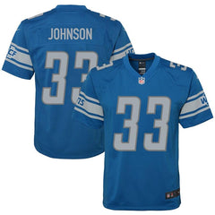 Kerryon Johnson Detroit Lions Youth Game Jersey – Blue 2019