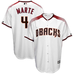 Ketel Marte Arizona Diamondbacks Majestic Home Cool Base Player Jersey – White 2019