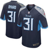 Image of Kevin Byard Tennessee Titans New Game Jersey – Navy 2019