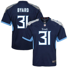 Kevin Byard Tennessee Titans Youth Game Jersey – Navy 2019