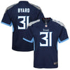Image of Kevin Byard Tennessee Titans Youth Game Jersey – Navy 2019
