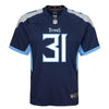 Image of Kevin Byard Tennessee Titans Youth Game Jersey – Navy 2019
