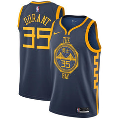 Kevin Durant Golden State Warriors City Edition Swingman Jersey – Navy 2019