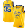 Image of Kevin Durant Golden State Warriors Hardwood Classics Swingman Jersey – Gold 2019