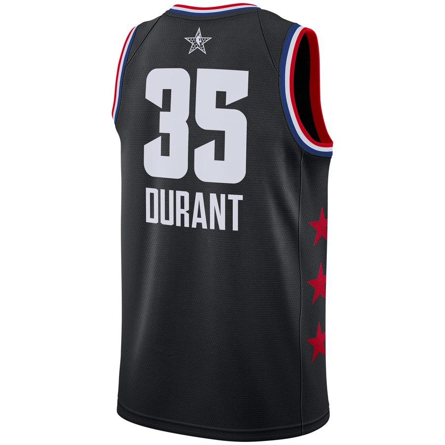 Kevin Durant Golden State Warriors Jordan Brand 2019 NBA All-Star Game Finished Swingman Jersey – Black 2019