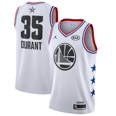 Kevin Durant Golden State Warriors Jordan Brand 2019 NBA All-Star Game Finished Swingman Jersey – White 2019