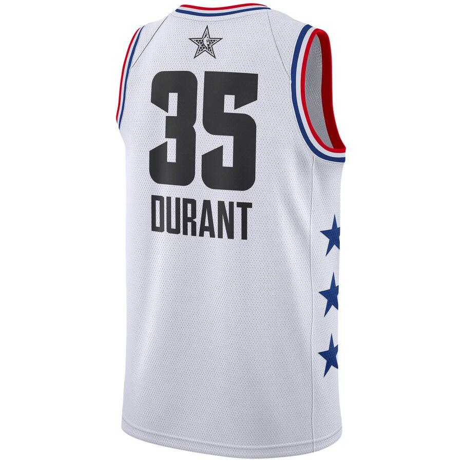 Kevin Durant Golden State Warriors Jordan Brand 2019 NBA All-Star Game Finished Swingman Jersey – White 2019