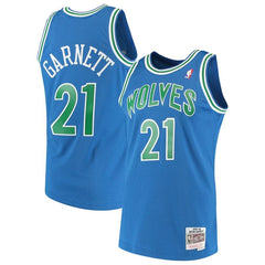 Kevin Garnett Minnesota Timberwolves Mitchell &amp; Ness 1995-96 Hardwood Classics Swingman Jersey – Blue 2019