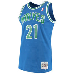 Kevin Garnett Minnesota Timberwolves Mitchell & Ness 1995-96 Hardwood Classics Swingman Jersey – Blue 2019