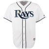 Image of Kevin Kiermaier Tampa Bay Rays Majestic Official Cool Base Player Jersey - White 2019