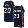 Image of Kevin Knox New York Knicks City Edition Swingman Jersey – Navy 2019