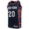 Image of Kevin Knox New York Knicks City Edition Swingman Jersey – Navy 2019