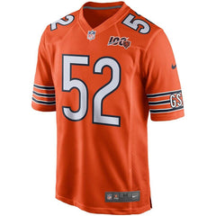 Khalil Mack Chicago Bears 100th Season Game Jersey – Orange 2019