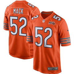 Khalil Mack Chicago Bears 100th Season Game Jersey – Orange 2019