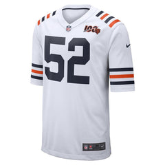 Khalil Mack Chicago Bears 2019 100th Season Alternate Classic Player Game Jersey - White 2019