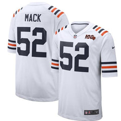 Khalil Mack Chicago Bears 2019 100th Season Alternate Classic Player Game Jersey - White 2019