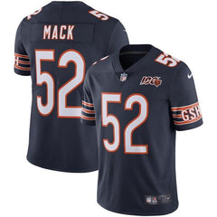 Khalil Mack Chicago Bears NFL 100th Season Limited Jersey – Navy 2019