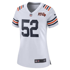 Khalil Mack Chicago Bears Women's 2019 100th Season Alternate Classic Game Jersey - White 2019