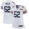 Image of Khalil Mack Chicago Bears Women's 2019 100th Season Alternate Classic Game Jersey - White 2019