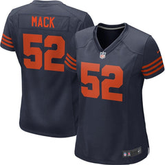 Khalil Mack Chicago Bears Women's Throwback Game Jersey – Navy 2019