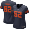 Image of Khalil Mack Chicago Bears Women's Throwback Game Jersey – Navy 2019