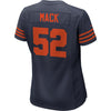 Image of Khalil Mack Chicago Bears Women's Throwback Game Jersey – Navy 2019