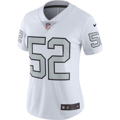 Khalil Mack Oakland Raiders Women's Vapor Untouchable Color Rush Limited Player Jersey - White 2019