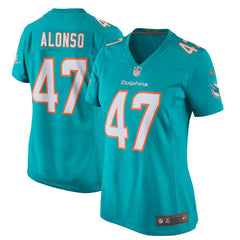 Kiko Alonso Miami Dolphins Women's New Game Jersey – Aqua 2019