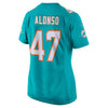 Image of Kiko Alonso Miami Dolphins Women's New Game Jersey – Aqua 2019