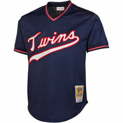 Kirby Puckett Minnesota Twins Mitchell & Ness 1985 Cooperstown Collection Mesh Batting Practice Jersey - Navy 2019