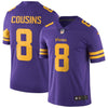 Image of Kirk Cousins Minnesota Vikings Color Rush Vapor Untouchable Limited Jersey – Purple 2019