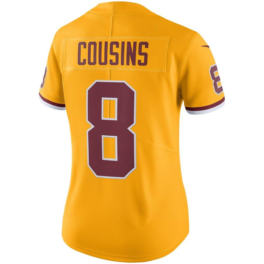 Kirk Cousins Washington Redskins Women's Color Rush Limited Jersey - Gold 2019