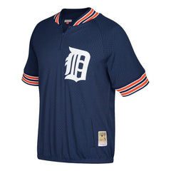 Kirk Gibson Detroit Tigers Mitchell & Ness Cooperstown Collection Mesh Batting Practice Quarter-Zip Jersey - Navy 2019