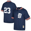 Image of Kirk Gibson Detroit Tigers Mitchell &amp; Ness Cooperstown Collection Mesh Batting Practice Quarter-Zip Jersey - Navy 2019