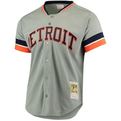 Kirk Gibson Detroit Tigers Mitchell & Ness Fashion Cooperstown Collection Mesh Batting Practice Jersey - Gray 2019