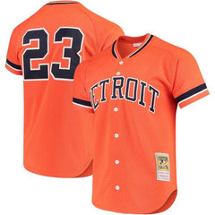 Kirk Gibson Detroit Tigers Mitchell &amp; Ness Fashion Cooperstown Collection Mesh Batting Practice Jersey - Orange 2019