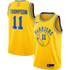 Klay Thompson Golden State Warriors Hardwood Classics Swingman Jersey – Gold 2019