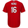 Image of Kolten Wong St. Louis Cardinals Majestic Official Cool Base Player Jersey - Scarlet 2019