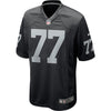 Image of Kolton Miller Oakland Raiders Game Jersey – Black 2019