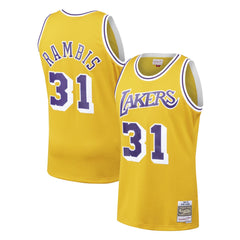 Kurt Rambis Los Angeles Lakers Mitchell &amp; Ness 1984-85 Hardwood Classics Swingman Jersey – Gold 2019
