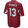 Image of Kurt Warner Arizona Cardinals Youth Retired Game Jersey - Cardinal 2019